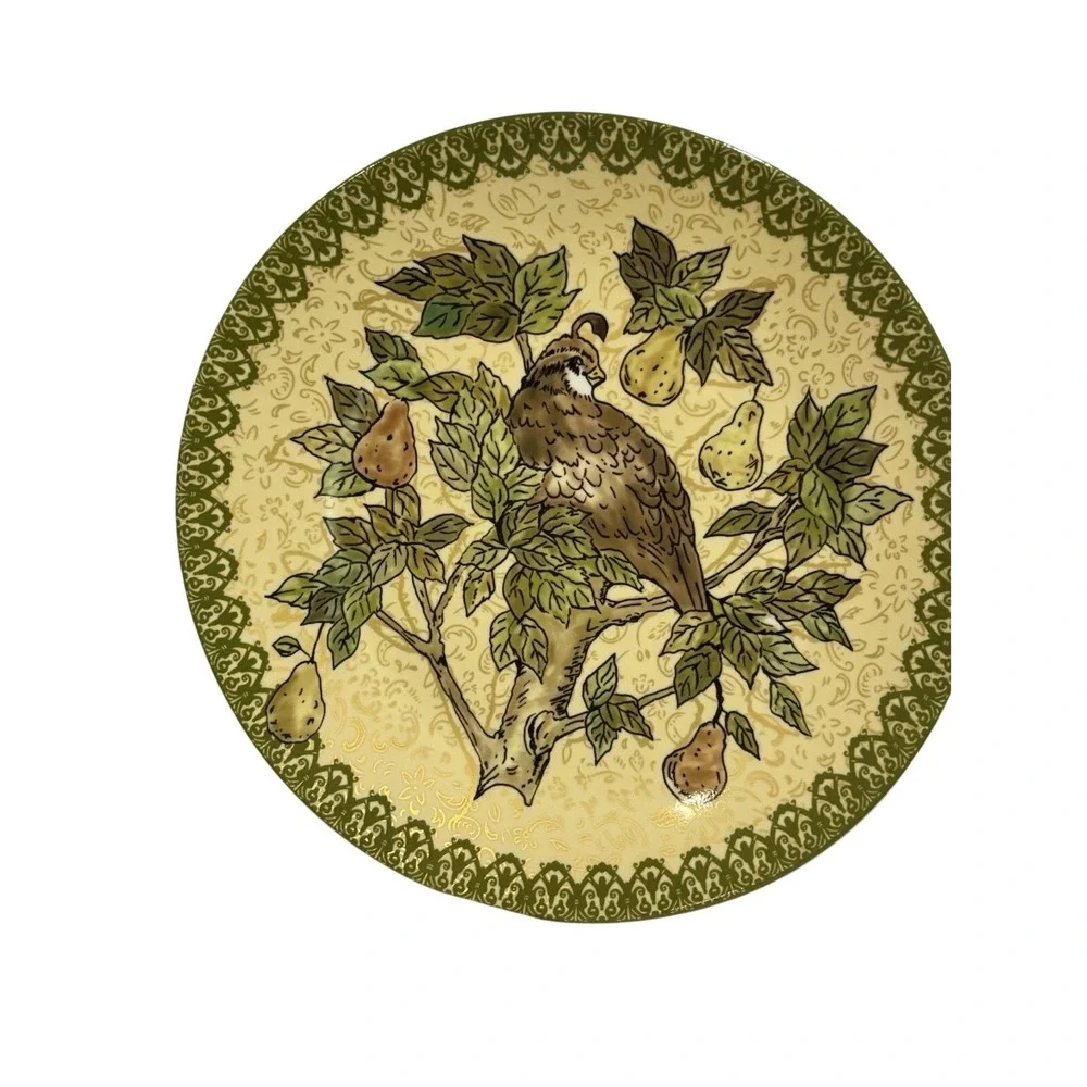 POTTERYBARN SERVING PLATTER - TWELVE DAYS OF CHRISTMAS PARTRIDGE IN A PEAR TREE
